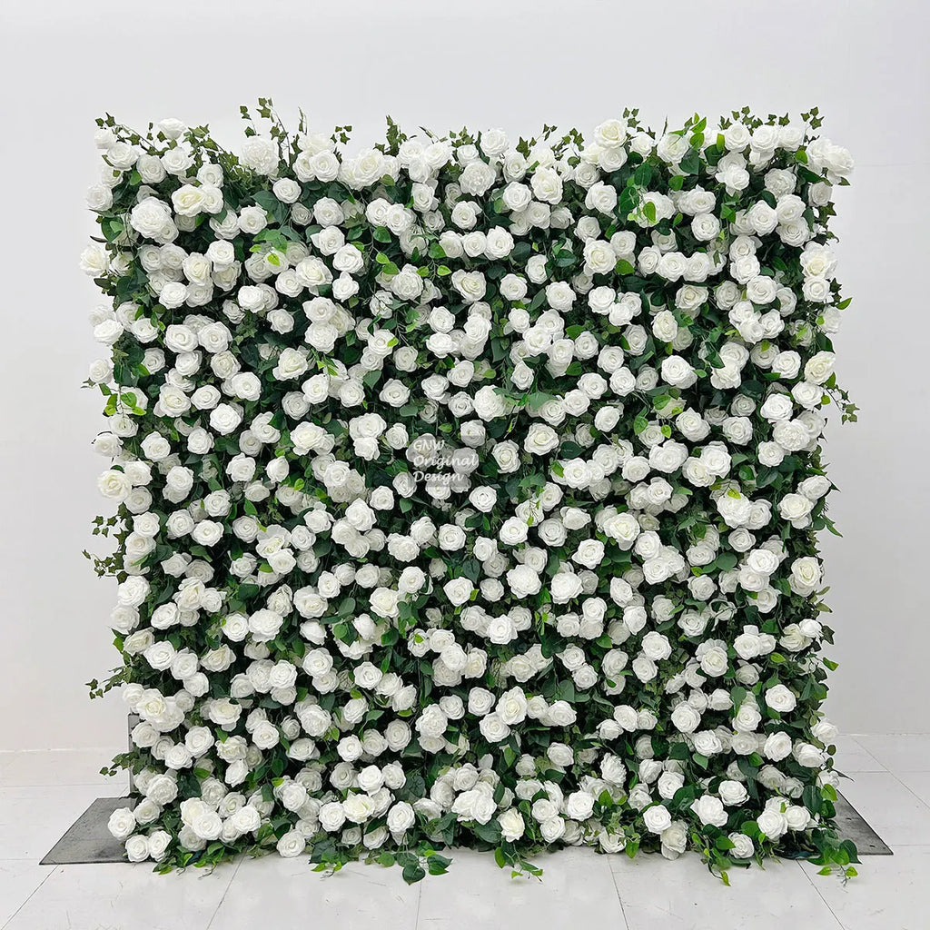 Green Walls Silk 5d Greenery Rose Wall New Tasteless Durable Flower Wall Wedding Event Floral Background Decoration