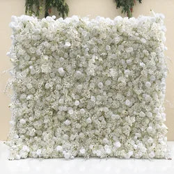7D Best Sellers Collection of Modern Romantic Artificial Flower Wall for Wedding Decor Events-New Arrival - 2ft x 8ft / 5D roses+hydrangeas+fern