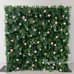 Christmas Backdrop Decoration Flower Wall  Custom OEM ODM Artificial Flowers for Wedding Christmas Halloween Event Party Decor - 8ft*8ft, 10ft*10ft, Customized / FW737
