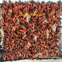ODM OEM Wedding Flower Wall Backdrop 3D Custom Luxury Hot Sale Artificial Flowers for Wedding Decoration Event Party Decor - 8*8ft, 10*10ft, Customized / FW600