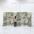 3D Design Floral Bouquet Ceiling Black Babybreath Rose Artificial Flower Decoration Wedding Backdrop