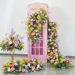 L-R552 Wholesale Hot Sale Custom Flower Runner Artificial Flowers for Fall Wedding Decoration Event Party Decor Support ODM OEM - 30-300cm, Customized / #22