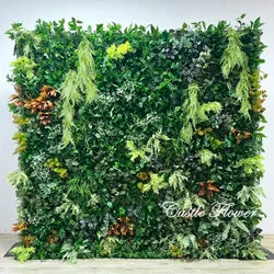 L-R447 Wholesale Custom Fabric Flower Wall Pink Wedding Supplies Decoration Rose Backdrop Silk Artificial Decorative Flower Wall - 8ft*8ft, 10ft*10ft, Customized / FW532