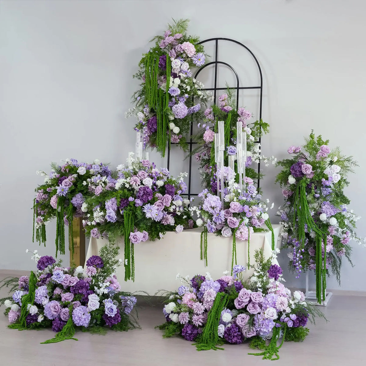 L-R528 Bestseller Customized Flower Ball Flowers Arrangements Wedding White and Green Rose Table Centerpiece Wedding Decoration