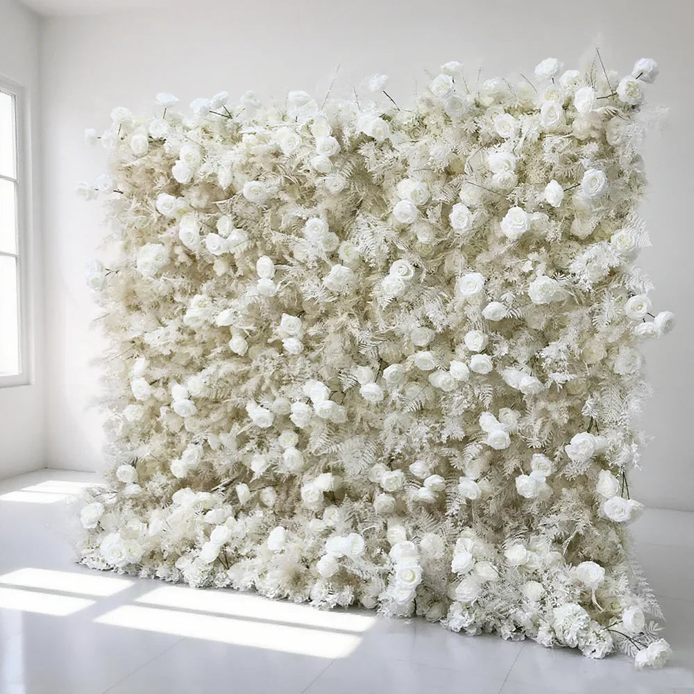Baby Shower Decoration Theme with Beautiful Artificial Flower Wall Backdrop