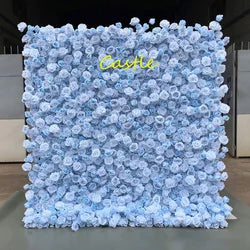 O-FW539 Customs white Pink 5D Cloth Flower Wall Wedding Backdrop Flower Wall Panel for Gender Reveal or Baby Shower Party Decor - Large / #7