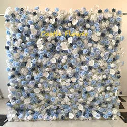Christmas Backdrop Decoration Flower Wall  Custom OEM ODM Artificial Flowers for Wedding Christmas Halloween Event Party Decor - 8ft*8ft, 10ft*10ft, Customized / FW665