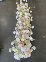 H-999 Customizable Artificial Wedding Flowers Runner  Silk Flower Runner Decorations Wedding Floral Arrangements Wholesale - 60-100cm size / Mix-17