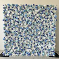 L-R447 Wholesale Custom Fabric Flower Wall Pink Wedding Supplies Decoration Rose Backdrop Silk Artificial Decorative Flower Wall - 8ft*8ft, 10ft*10ft, Customized / FW690