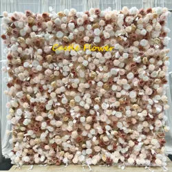 ODM OEM Wedding Flower Wall Backdrop 3D Custom Luxury Hot Sale Artificial Flowers for Wedding Decoration Event Party Decor - 8*8ft, 10*10ft, Customized / FW599