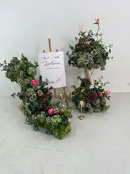 L-R418 Hot Sale High Quality Wholesale Artificial Flower Ball Wedding Aisle Flowers Thanksgiving Christmas Party Wall Decor - 40-80 cm, Custom / Q5
