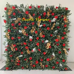 ODM OEM Wedding Flower Wall Backdrop 3D Custom Luxury Hot Sale Artificial Flowers for Wedding Decoration Event Party Decor - 8*8ft, 10*10ft, Customized / FW666