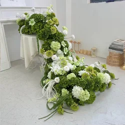 Hot Sale Custom Flower Ball Flower Runner Colorful Artificial Flowers for Event Party Decor Fall Wedding Decoration & Supplies - 30-300cm, Customized / #18