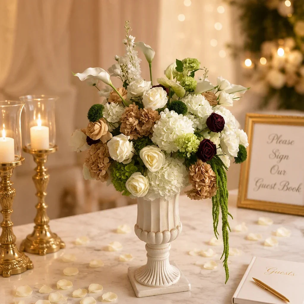Artificial Flower Ball Handmade Silk Table Centerpieces for Wedding Event Party Decor Custom OEM ODM Reusable Bulk Wholesale