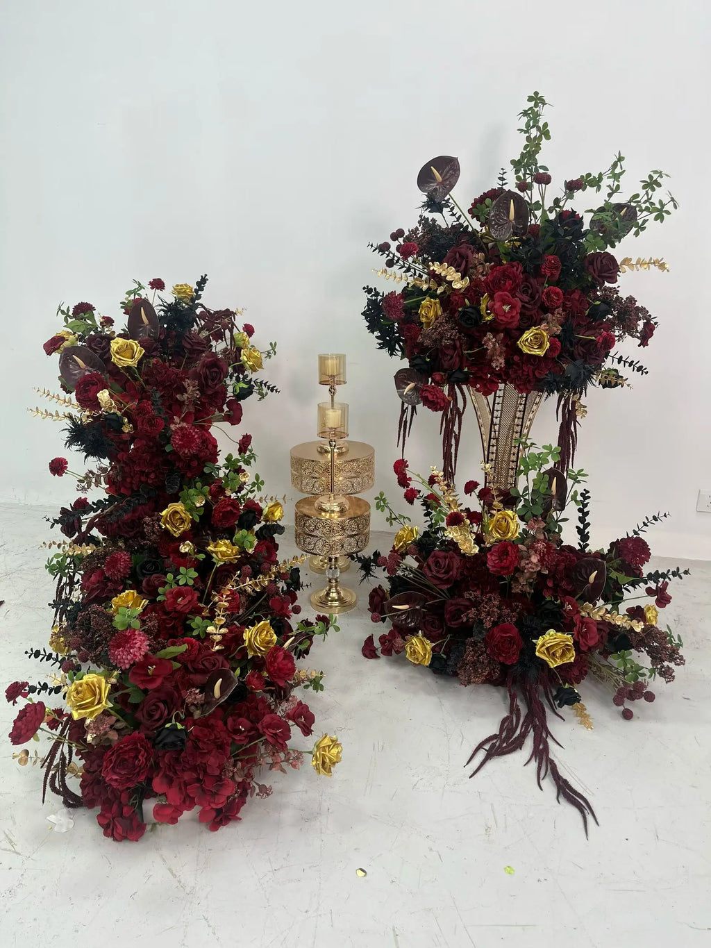 L-R528 Bestseller Customized Flower Ball Flowers Arrangements Wedding White and Green Rose Table Centerpiece Wedding Decoration