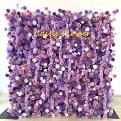 Christmas Backdrop Decoration Flower Wall  Custom OEM ODM Artificial Flowers for Wedding Christmas Halloween Event Party Decor - 8ft*8ft, 10ft*10ft, Customized / FW713