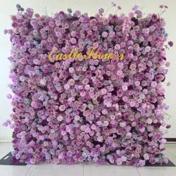 Christmas Backdrop Decoration Flower Wall  Custom OEM ODM Artificial Flowers for Wedding Christmas Halloween Event Party Decor - 8ft*8ft, 10ft*10ft, Customized / FW654