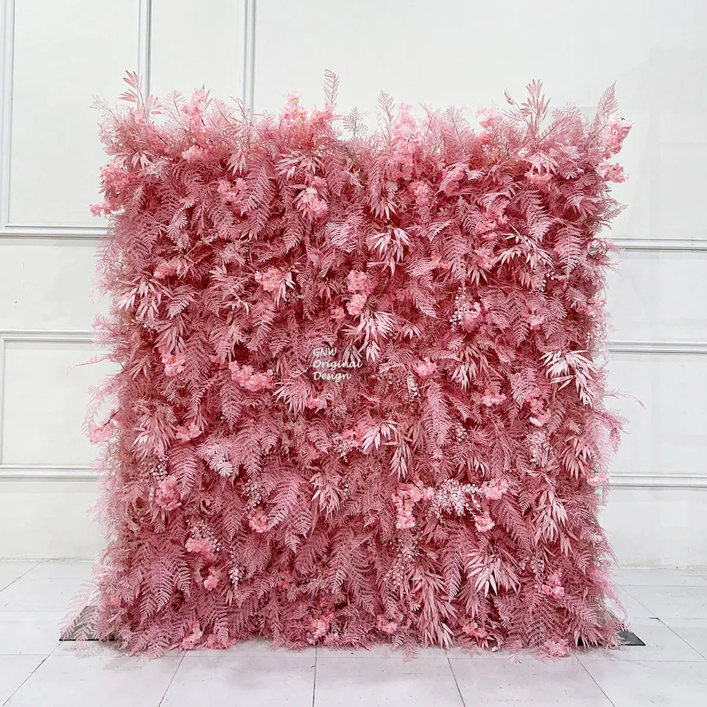 GNW Wedding Backdrop Artificial Silk Flowers Hydrangea Design 8x8ft Multi-Color Options