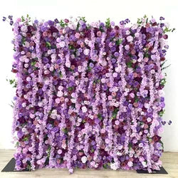 Christmas Backdrop Decoration Flower Wall  Custom OEM ODM Artificial Flowers for Wedding Christmas Halloween Event Party Decor - 8ft*8ft, 10ft*10ft, Customized / FW734