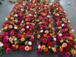 H-999 Customizable Artificial Wedding Flowers Runner  Silk Flower Runner Decorations Wedding Floral Arrangements Wholesale - 60-100cm size / Mix-16