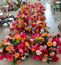 L-R432 Quality Assurance Brand New Product Custom Artificial Flower Ball Wedding Proposal Party Event Decor Table Centerpiece - 40-80 cm, Custom / FB348