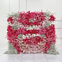 GNW Wedding Backdrop Artificial Silk Flowers Hydrangea Design 8x8ft Multi-Color Options - 8*8ft in the picture / as picture