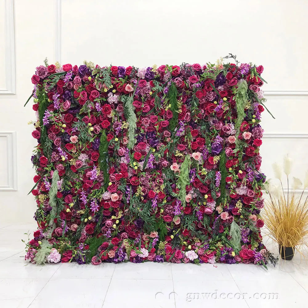 Factory Direct Sales High Quality Artificial Flower Wall Wedding