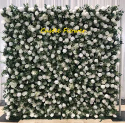 L-R504 Explosive Models Wholesale Flower Wall Outdoor Flower 3d Flower Wall Backdrop Artificial Flowers Home Party Event Decor - 8ft*8ft, 10ft*10ft, Customized / FW507