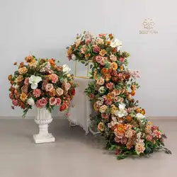 L-R418 Hot Sale High Quality Wholesale Artificial Flower Ball Wedding Aisle Flowers Thanksgiving Christmas Party Wall Decor - 40-80 cm, Custom / Q18