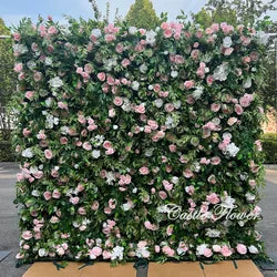 L-R269 High Quality Artificial 8X8Ft Roll-up Green Grass Wall Flower Wall Backdrop for Wedding Events Event Backdrop Decorations - 8ft*8ft, 10ft*10ft, Customized / FW635