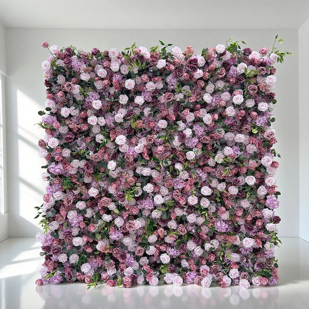 Modern Style Elegant Romantic Detachable Artificial Flower Wall for Contemporary Wedding Events New Arrival