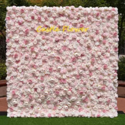 Custom OEM ODM Artificial Flower Wall Roll up Silk Floral Backdrop Handmade for Fall Wedding Event Party Decor Wholesale - 8ft*8ft, 10ft*10ft, Customized / FW504