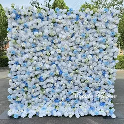 L-R262 New Arrival 5D Floral Arrangement Artificial Flower Backdrop Roll Pink Wedding Decoration Flower Valentine's Day Easter - 8ft*8ft, 10ft*10ft, Customized / FW720