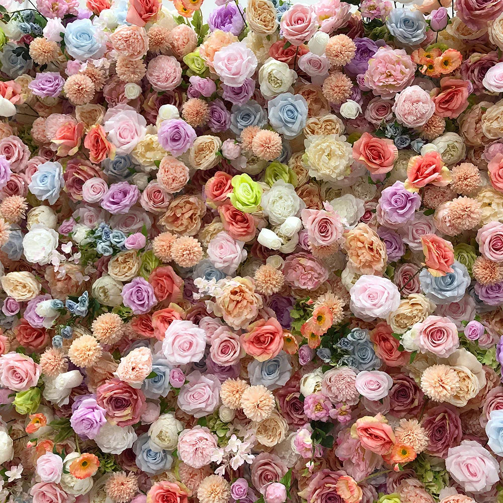 Wholesale Custom Flower Wall Wedding Backdrop Rose Silk Artificial GNW Brand China Origin