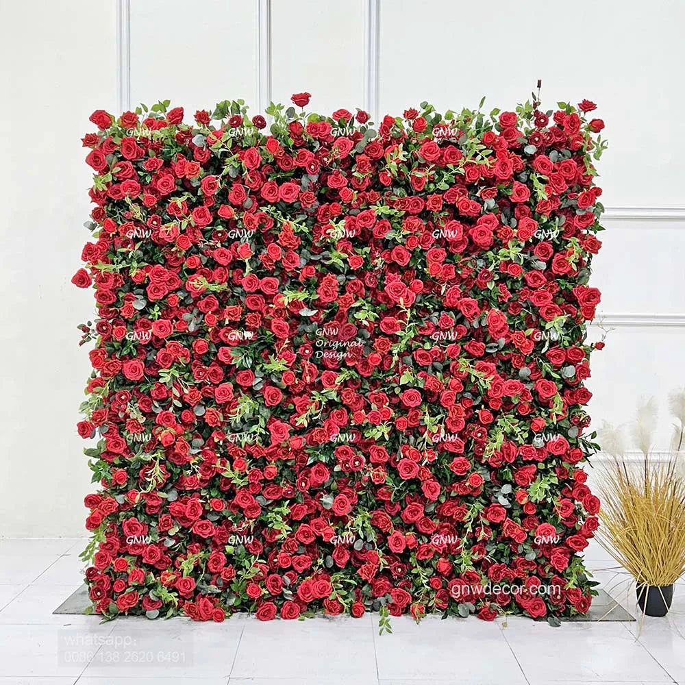 3D Design Floral Bouquet Ceiling Black Babybreath Rose Artificial Flower Decoration Wedding Backdrop