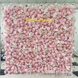 ODM OEM Wedding Flower Wall Backdrop 3D Custom Luxury Hot Sale Artificial Flowers for Wedding Decoration Event Party Decor - 8*8ft, 10*10ft, Customized / FW609
