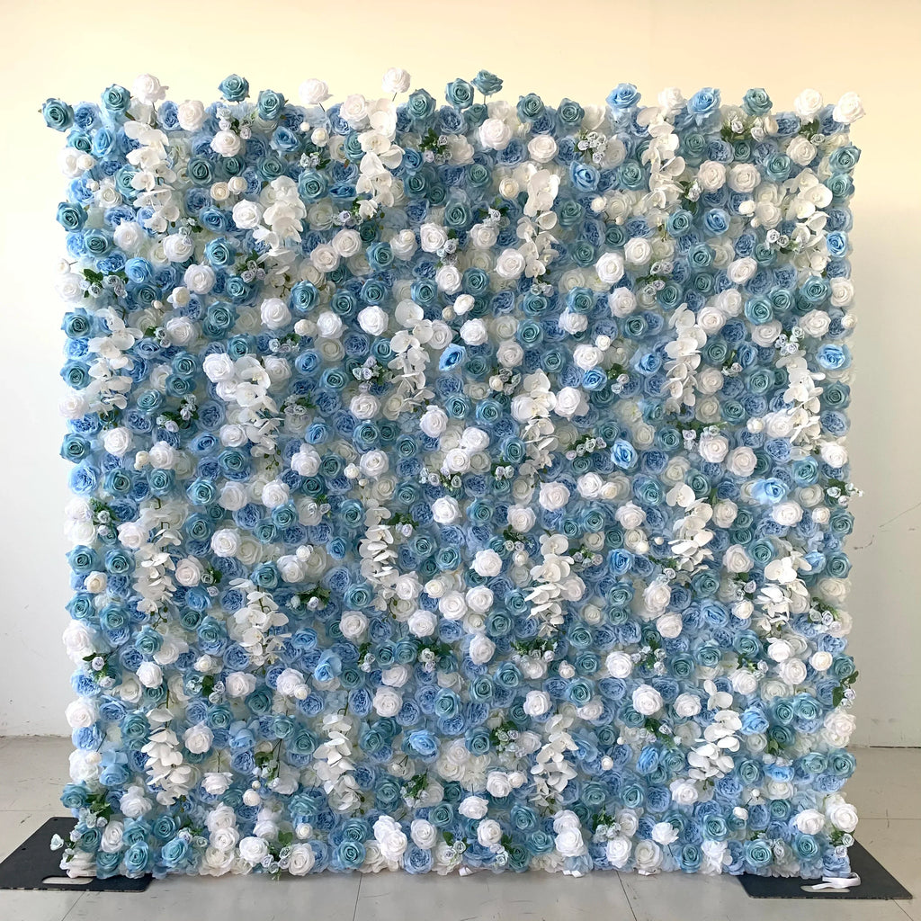 L-R513 Custom High Quality Wholesale 5D Pink Mixed Flowers for Wedding Party Decoration, Best Selling Artificial Flower Wall