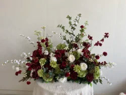 H-973 Hot Selling Wedding Flower Hanging Flower Runner  Artificial Silk Flower Ball Centerpieces for Wedding Event Decoration - 60-100cm size / Mix-5