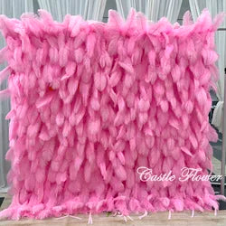 L-R262 New Arrival 5D Floral Arrangement Artificial Flower Backdrop Roll Pink Wedding Decoration Flower Valentine's Day Easter - 8ft*8ft, 10ft*10ft, Customized / FW510-2