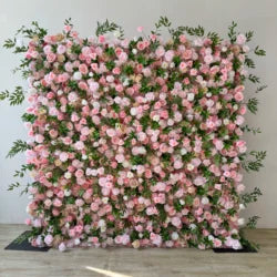 L-R504 Explosive Models Wholesale Flower Wall Outdoor Flower 3d Flower Wall Backdrop Artificial Flowers Home Party Event Decor - 8ft*8ft, 10ft*10ft, Customized / FW519