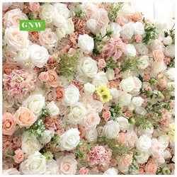 GNW Custom Artificial Flowers Decorations for Home Event Party Wedding Flower Decorative Silk Floral Flower Wall Backdrops - as picture