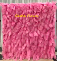 M-FW15 Wedding Party Artificial Rose Flower Wall Backdrop Roll up 3d 5d Fabric Wedding Wall Flower White Flower Wall Panel - Customized / #14