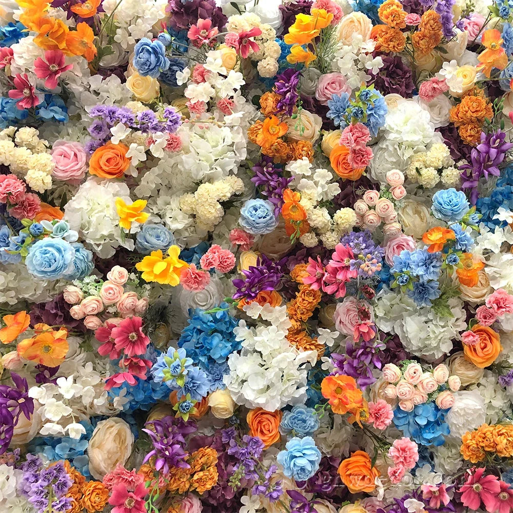 2023 New Products Romantic Firm and Not Easy to Fall Off Artificial Decoration  Wedding Flower Wall for Wedding Event Decoration