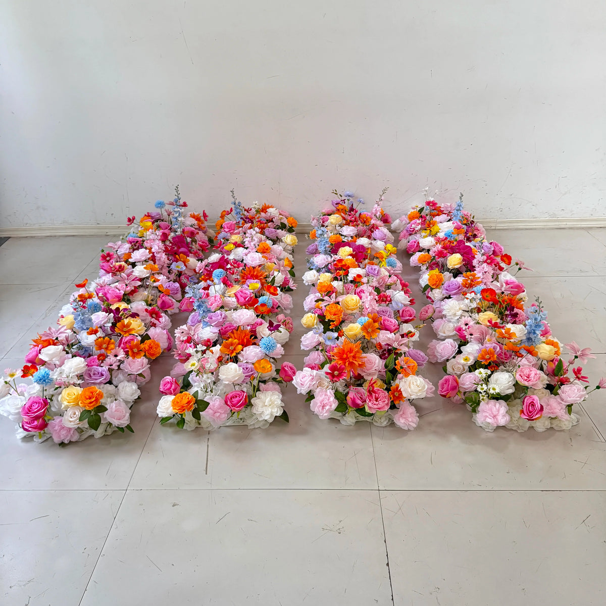 L-R552 Wholesale Hot Sale Custom Flower Runner Artificial Flowers for Fall Wedding Decoration Event Party Decor Support ODM OEM