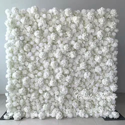 L-R264 Handmade Silk Pink 8x8 Feet Artificial Rose Flower Wall for Wedding Christmas Back-to-School Chinese New Year Party Decor - 8ft*8ft, 10ft*10ft, Customized / FW501