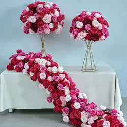 L-R552 Wholesale Hot Sale Custom Flower Runner Artificial Flowers for Fall Wedding Decoration Event Party Decor Support ODM OEM - 30-300cm, Customized / #11