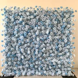 L-R264 Handmade Silk Pink 8x8 Feet Artificial Rose Flower Wall for Wedding Christmas Back-to-School Chinese New Year Party Decor - 8ft*8ft, 10ft*10ft, Customized / FW505