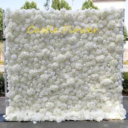Christmas Backdrop Decoration Flower Wall  Custom OEM ODM Artificial Flowers for Wedding Christmas Halloween Event Party Decor - 8ft*8ft, 10ft*10ft, Customized / FW501