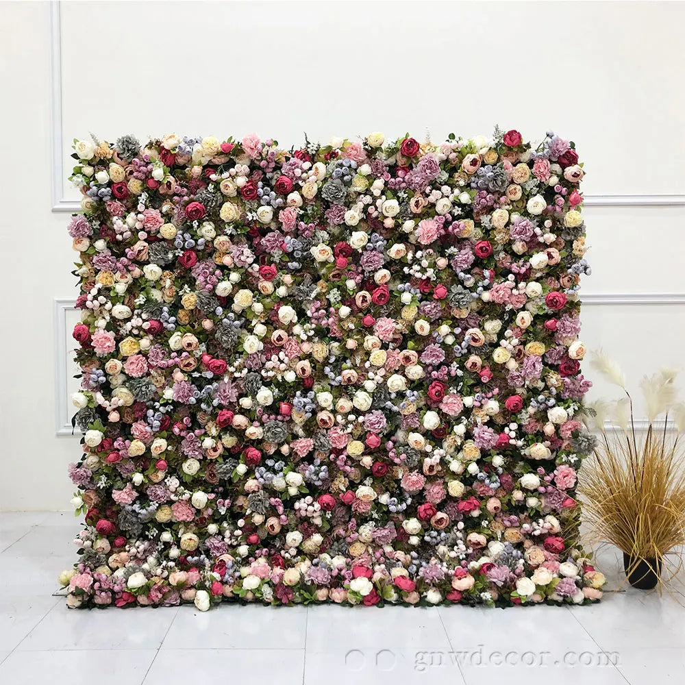 Factory Direct Sales High Quality Artificial Flower Wall Wedding