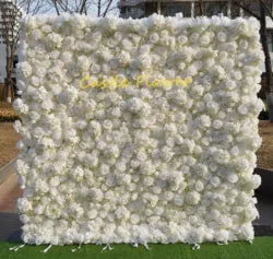 L-R504 Explosive Models Wholesale Flower Wall Outdoor Flower 3d Flower Wall Backdrop Artificial Flowers Home Party Event Decor - 8ft*8ft, 10ft*10ft, Customized / FW501